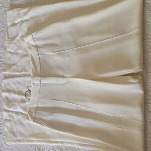 Escada Cream Wide Leg Pants, Sz 38 NWT